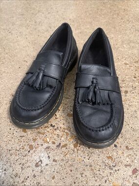 Dr. Martens Adrian Black Leather Loafers
